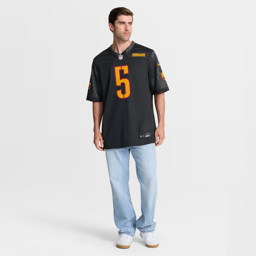Washington Commanders Jayden Daniels Black Alternate Game Player Jersey