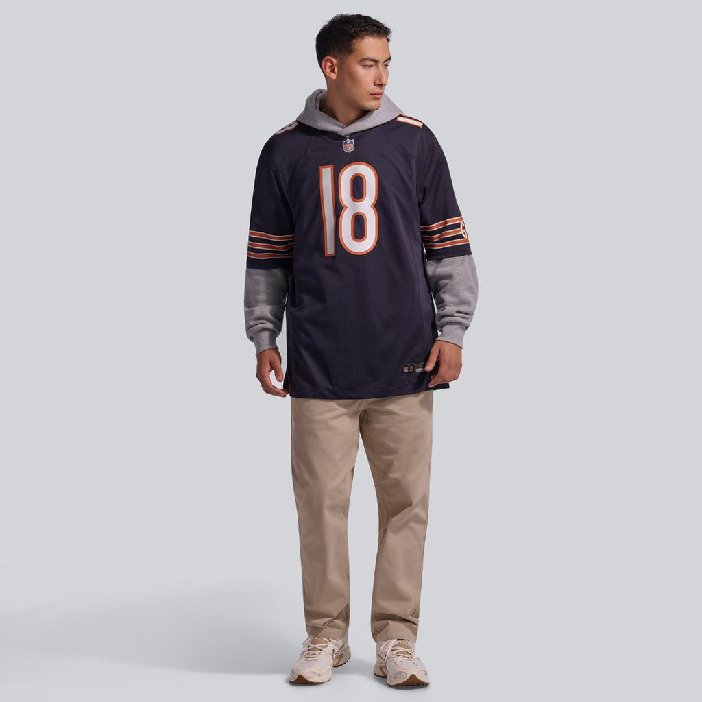 Chicago Bears Caleb Williams Orange Alternate Player Game Jersey