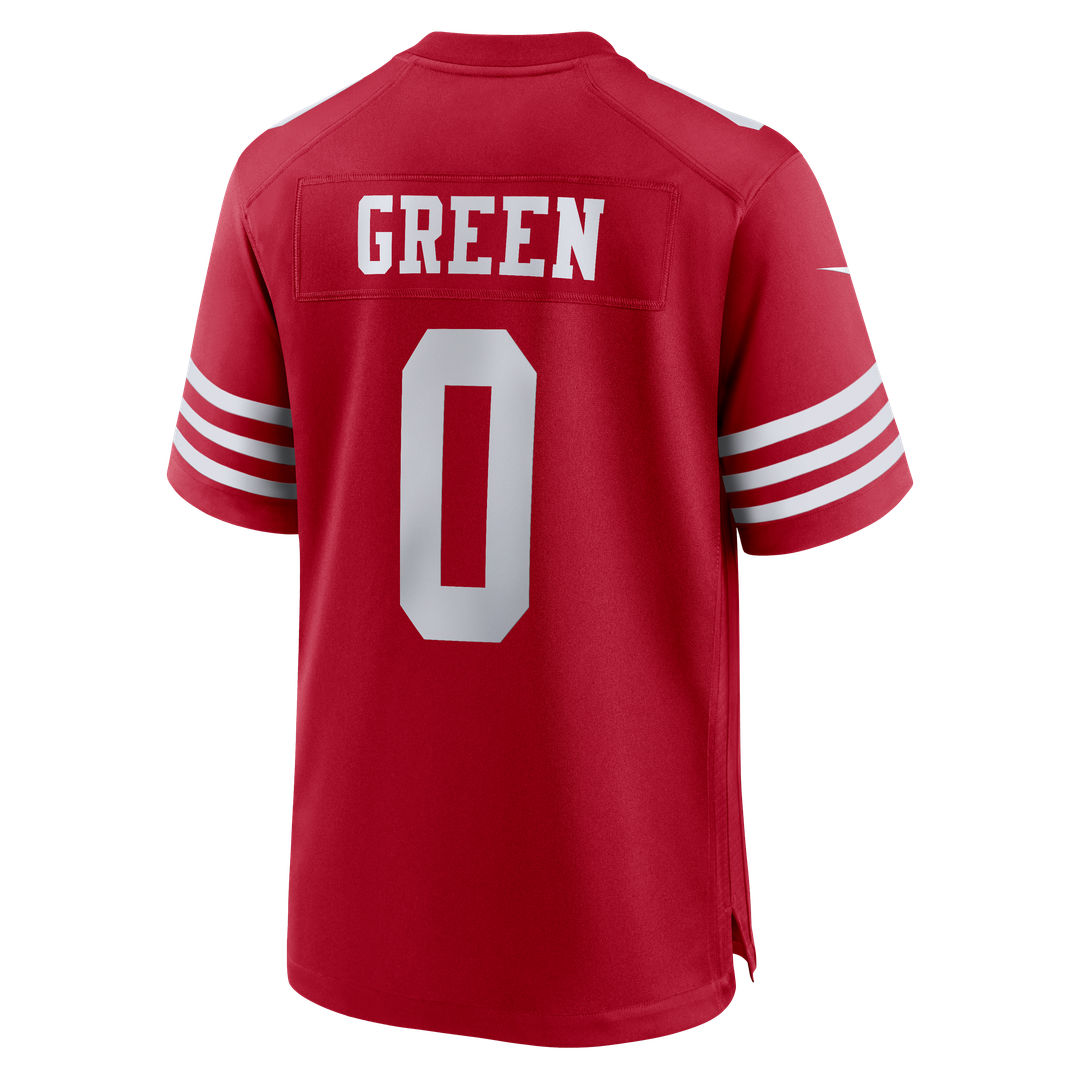 San Francisco 49ers Renardo Green Scarlet Game Jersey