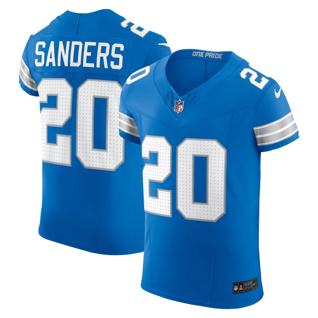 Detroit Lions Barry Sanders Blue Team Vapor F.U.S.E. Elite Jersey