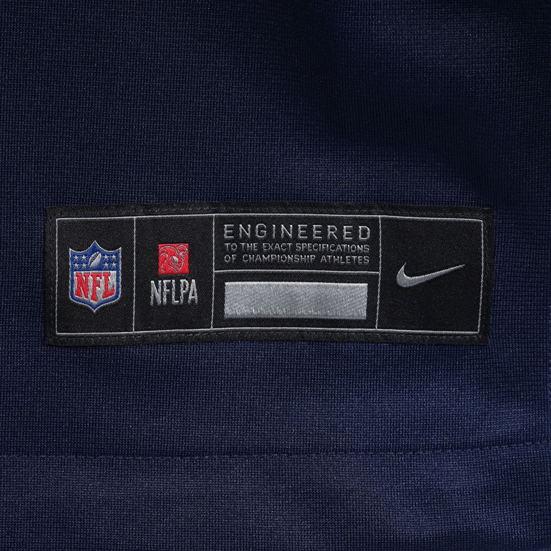 New England Patriots Caleb Lomu Navy Team Game Jersey