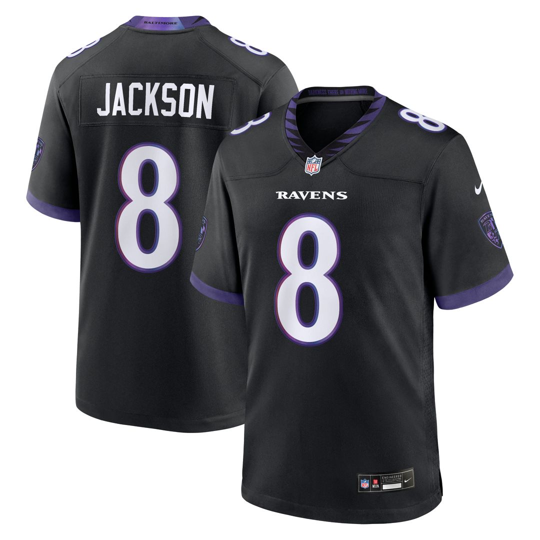 Baltimore Ravens Lamar Jackson Purple Alternate Game Jersey