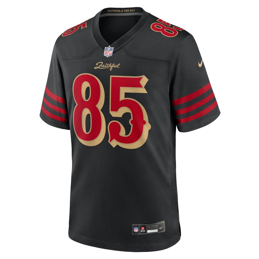 San Francisco 49ers George Kittle Black Rivalries Collection Game Jersey