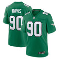 Philadelphia Eagles Jordan Davis Kelly Green Alternate Game Jersey