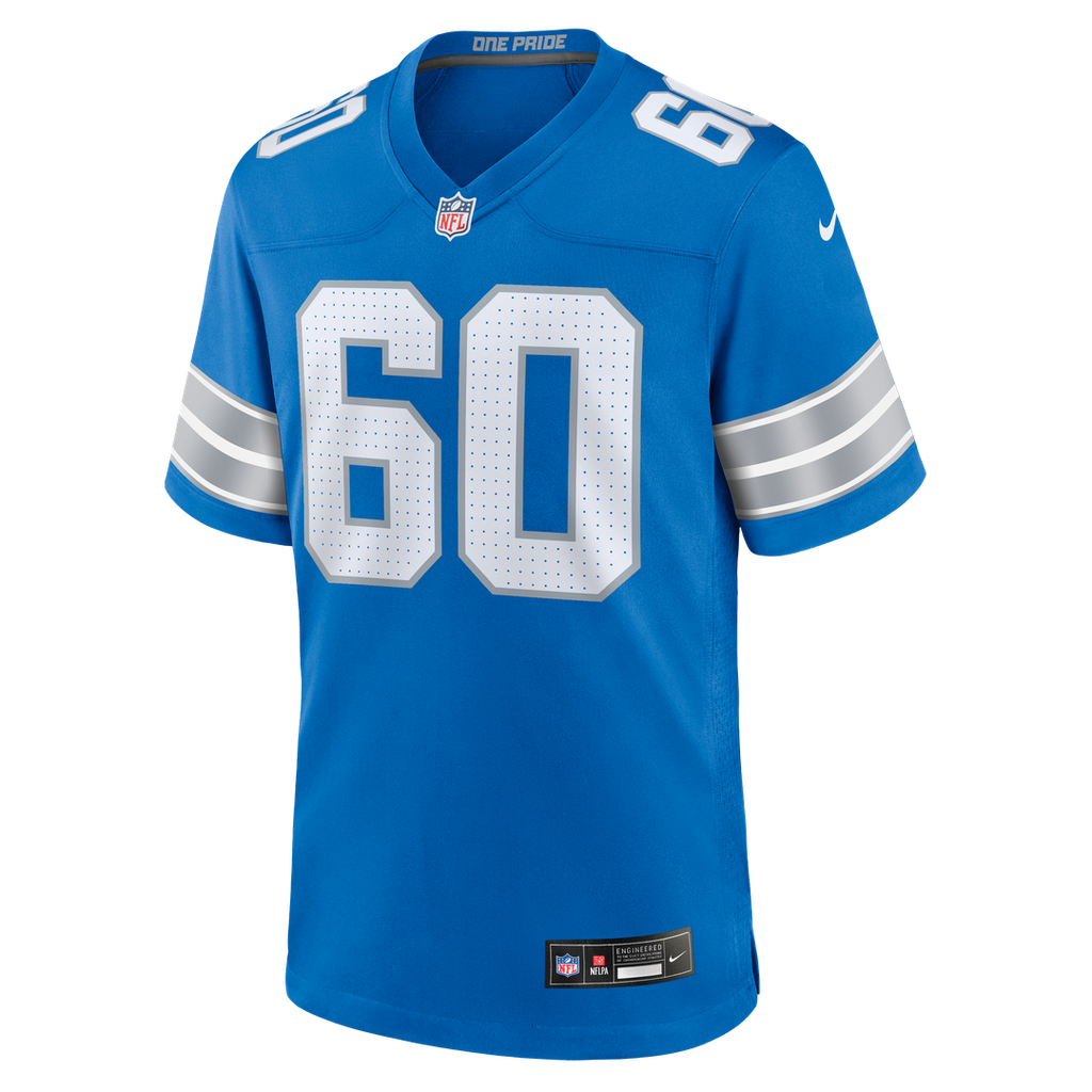 Detroit Lions Graham Glasgow Blue Team Game Jersey