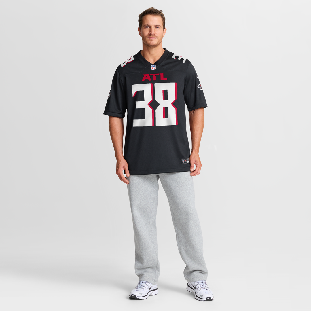 Atlanta Falcons Nathan Carter Black Team Game Jersey