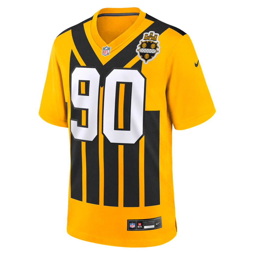 Pittsburgh Steelers T.J. Watt Gold Alternate 1933 Throwback Game Jersey