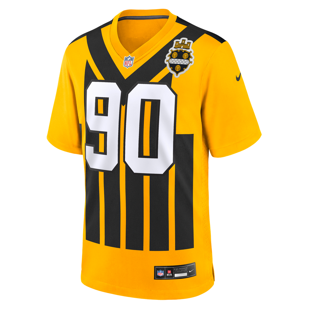 Pittsburgh Steelers T.J. Watt Gold Alternate 1933 Throwback Game Jersey