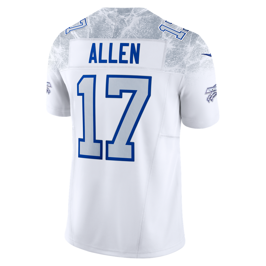 Buffalo Bills Josh Allen White Rivalries Collection Stitched Limited Jersey