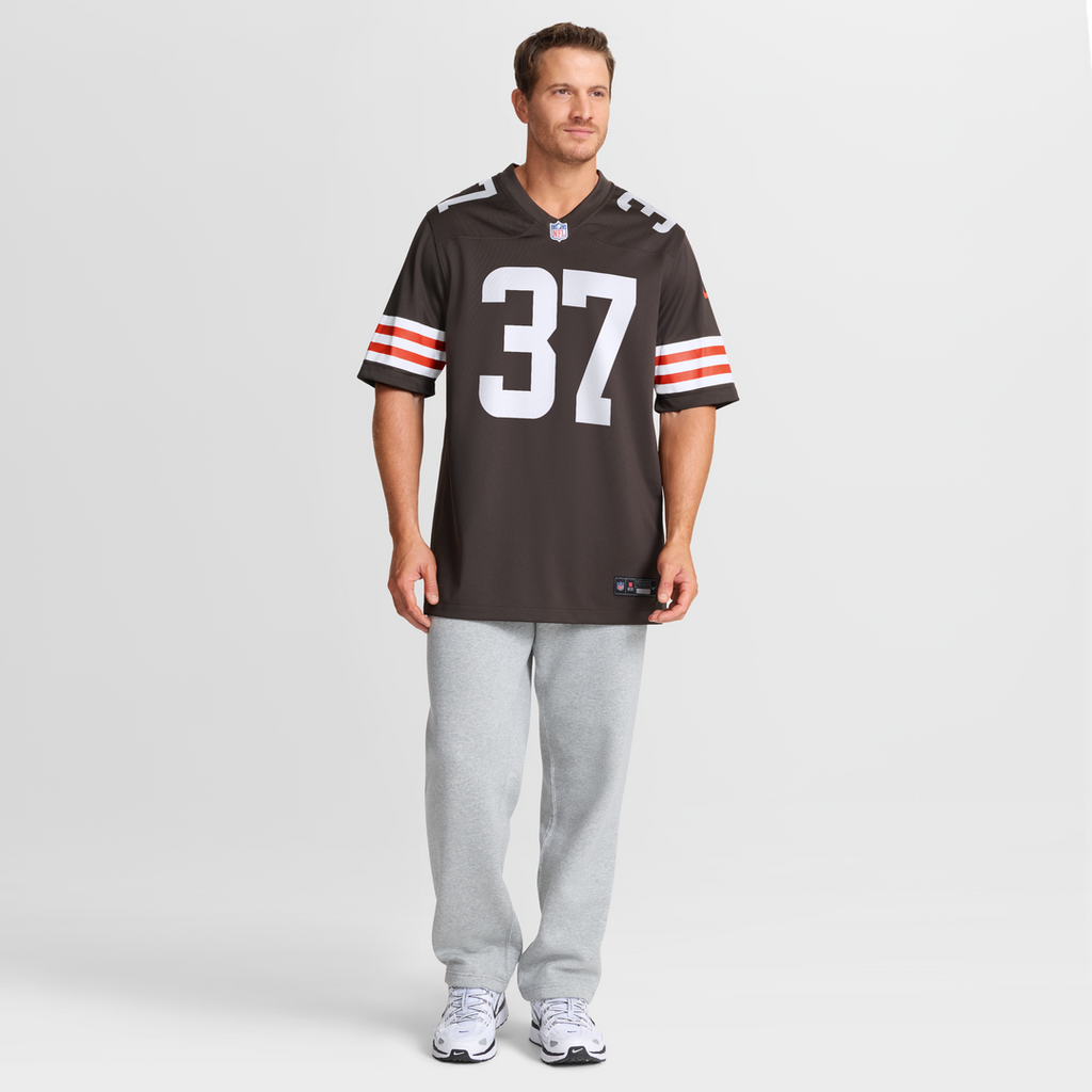 Cleveland Browns D'Angelo Ross Brown Team Game Jersey