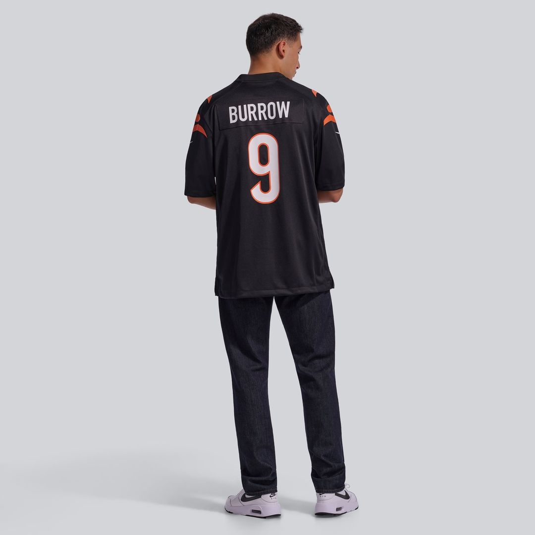 Cincinnati Bengals Joe Burrow Orange Alternate Game Jersey