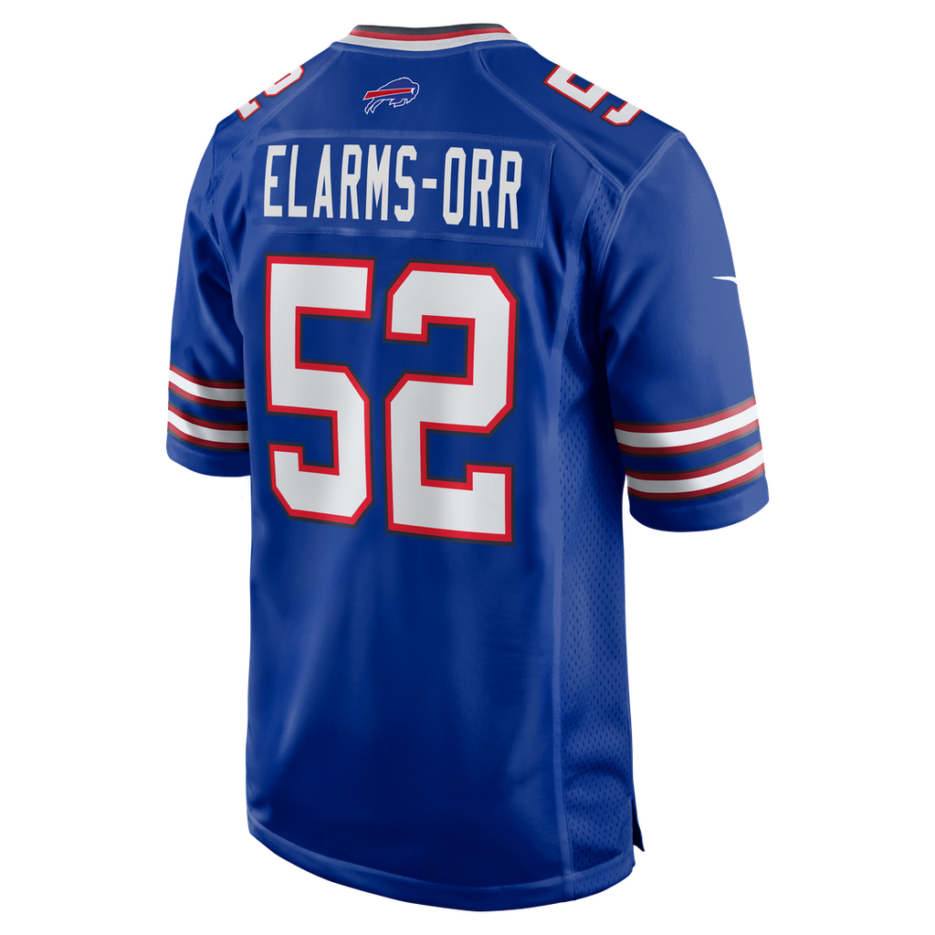 Buffalo Bills Kaleb Elarms-Orr Royal Team Game Jersey