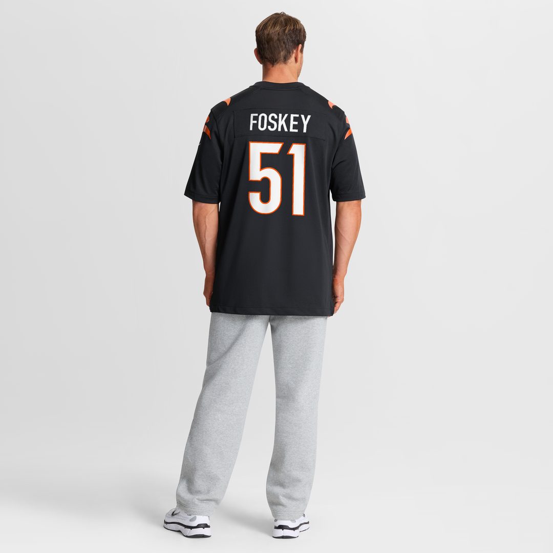 Cincinnati Bengals Isaiah Foskey Black Team Game Jersey