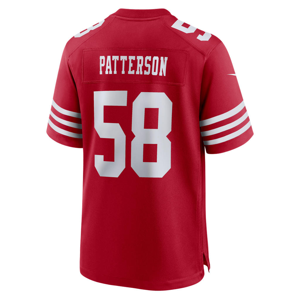 San Francisco 49ers Jarrett Patterson Scarlet Team Game Jersey