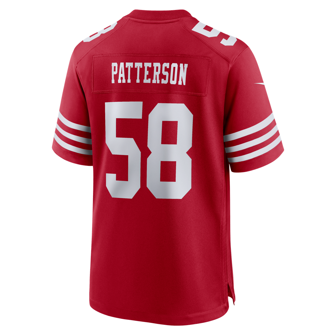 San Francisco 49ers Jarrett Patterson Scarlet Team Game Jersey