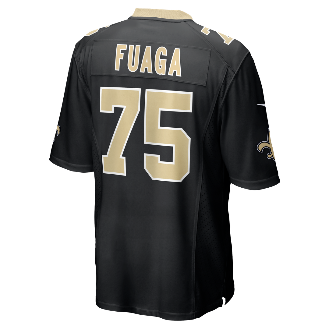 New Orleans Saints Taliese Fuaga Black Player Game Jersey
