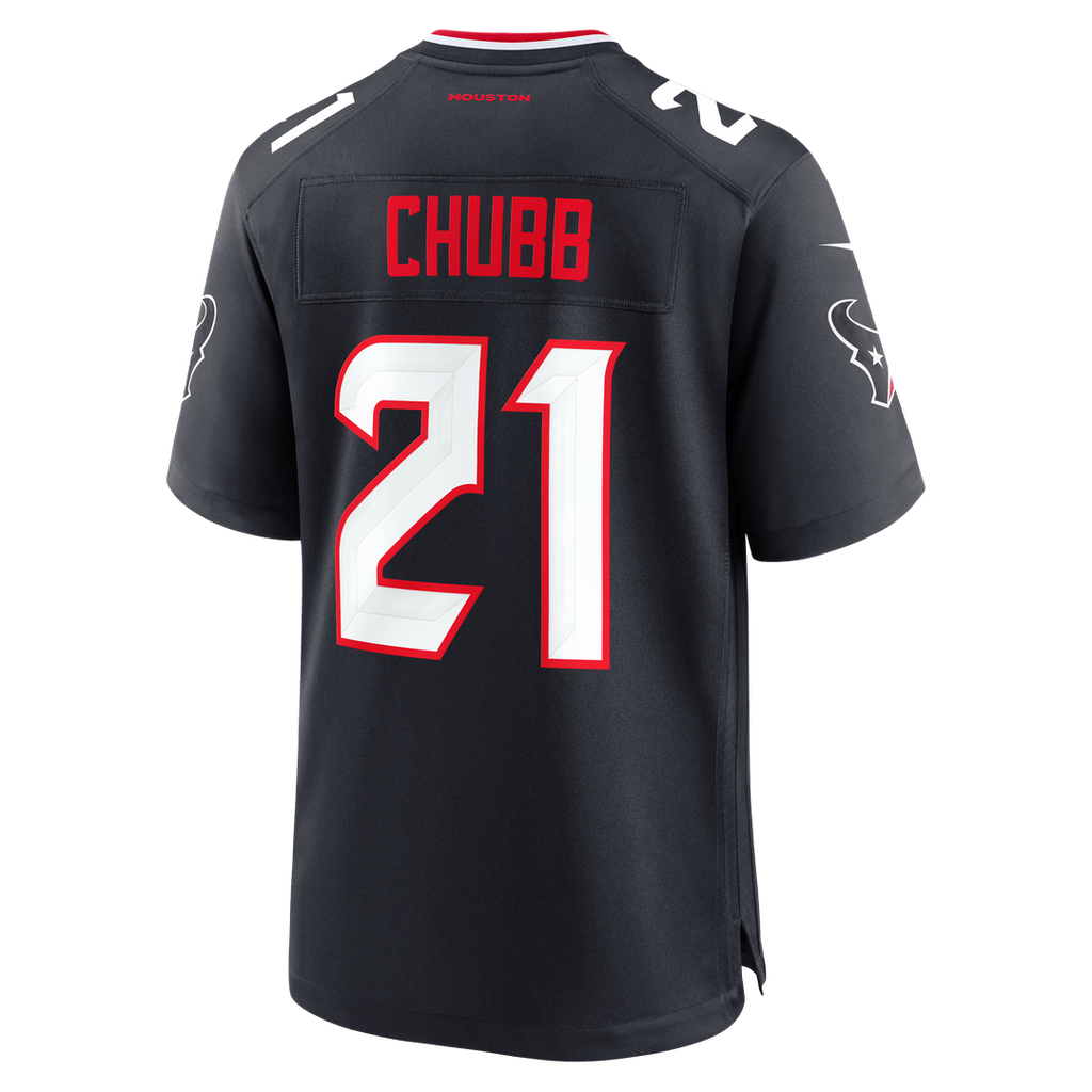 Houston Texans Nick Chubb Navy Team Game Jersey
