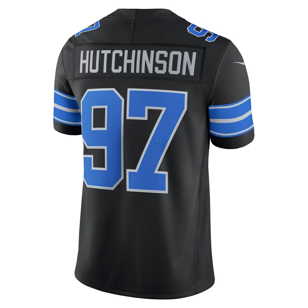 Detroit Lions Aidan Hutchinson White Vapor F.U.S.E. Stitched Limited Jersey
