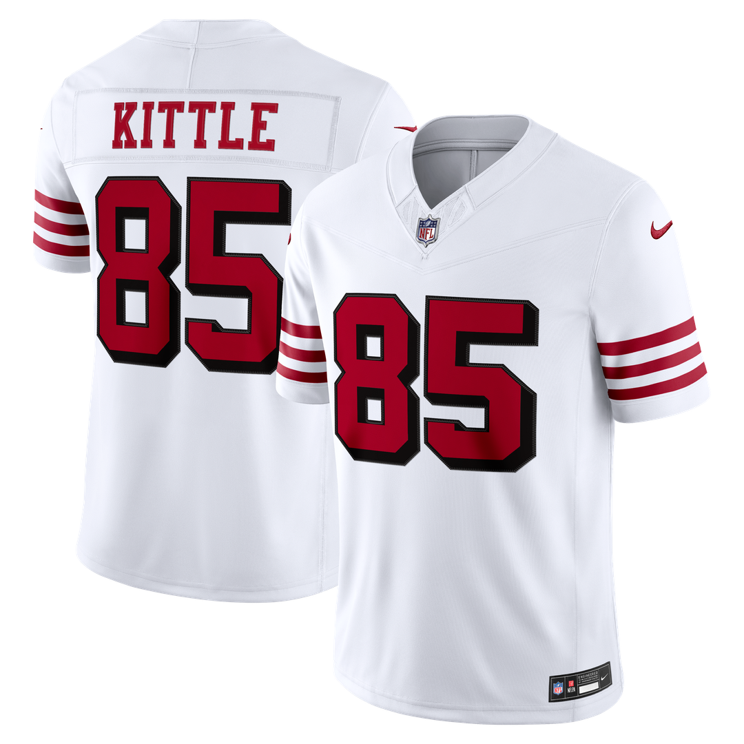 San Francisco 49ers George Kittle Scarlet Team Vapor F.U.S.E. Stitched Limited Jersey