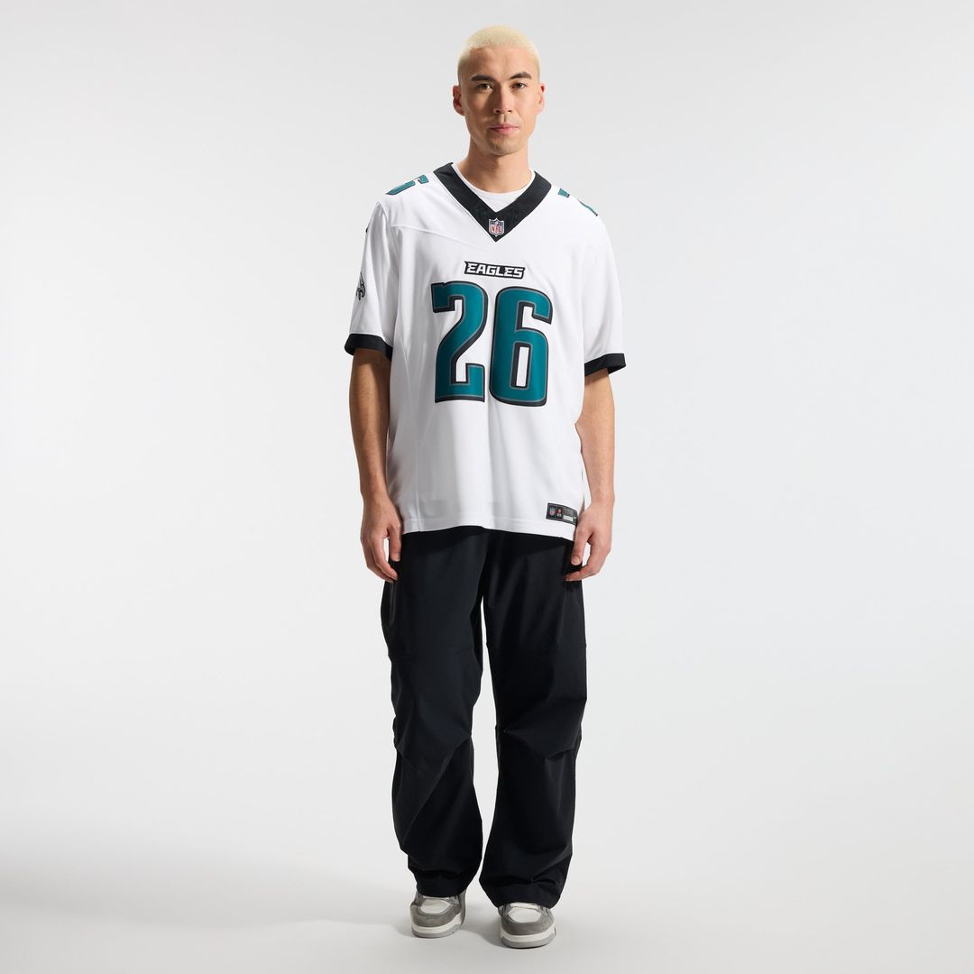 Philadelphia Eagles Saquon Barkley White Vapor F.U.S.E. Stitched Limited Jersey