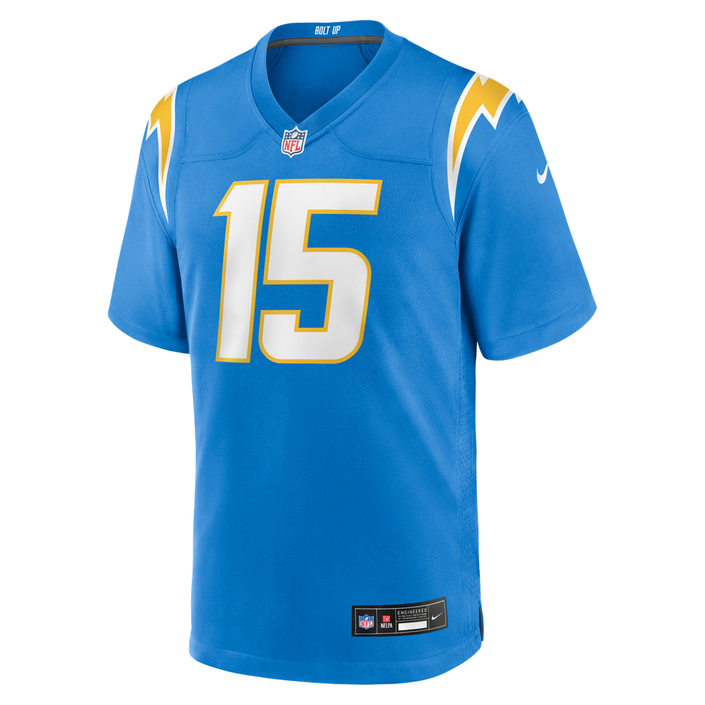 Los Angeles Chargers Ladd McConkey Gold Alternate Charger Power Game Player Jersey