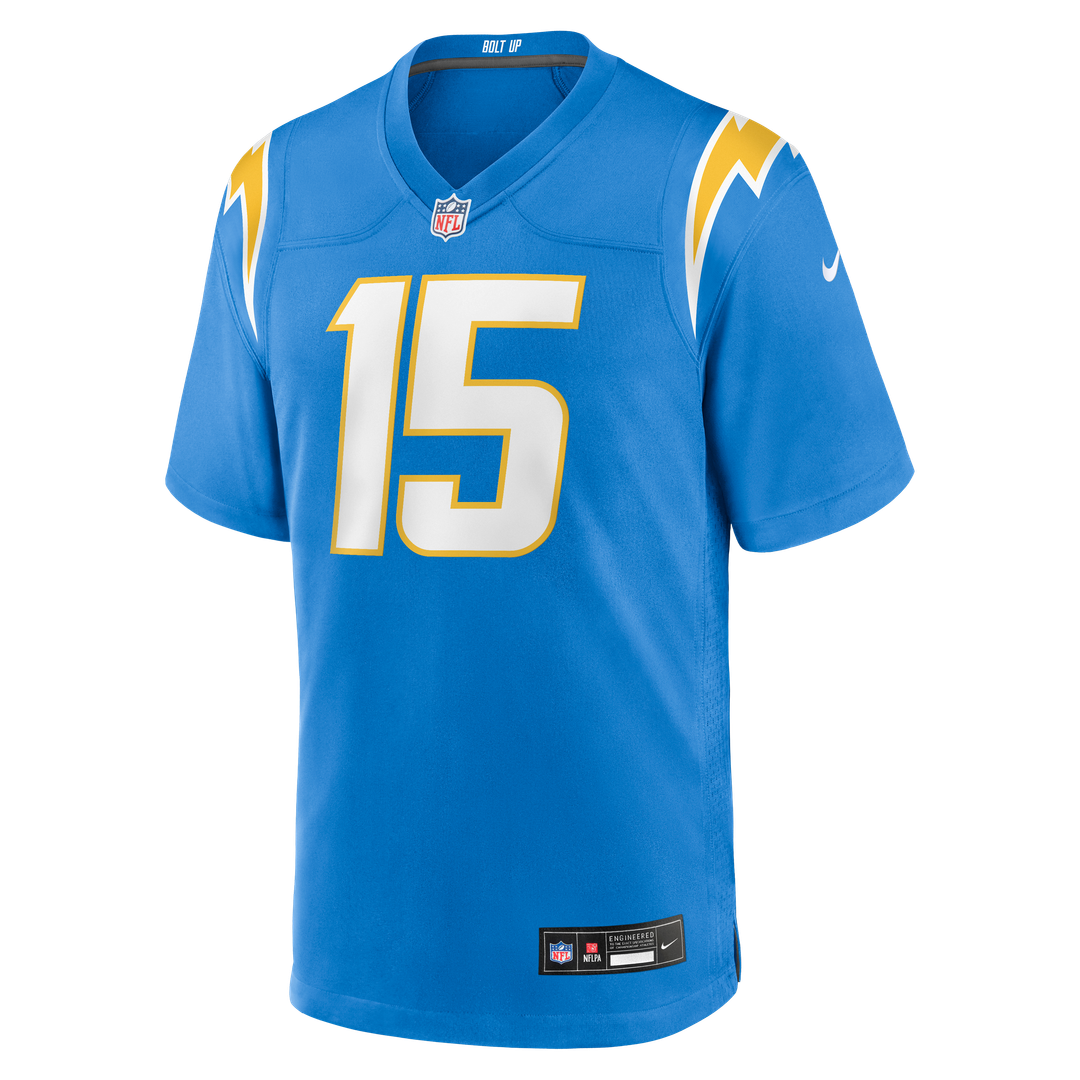 Los Angeles Chargers Ladd McConkey Gold Alternate Charger Power Game Player Jersey