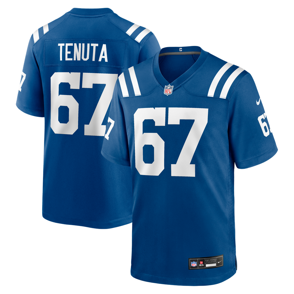 Indianapolis Colts Luke Tenuta Royal Team Game Jersey