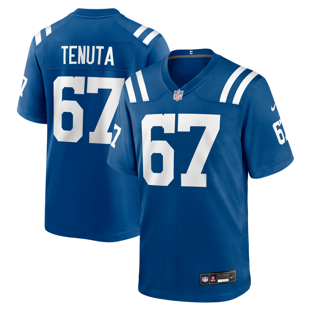 Indianapolis Colts Luke Tenuta Royal Team Game Jersey