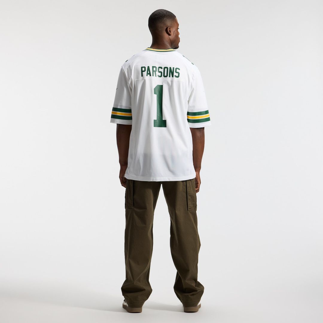 Green Bay Packers Micah Parsons White Game Player Jersey