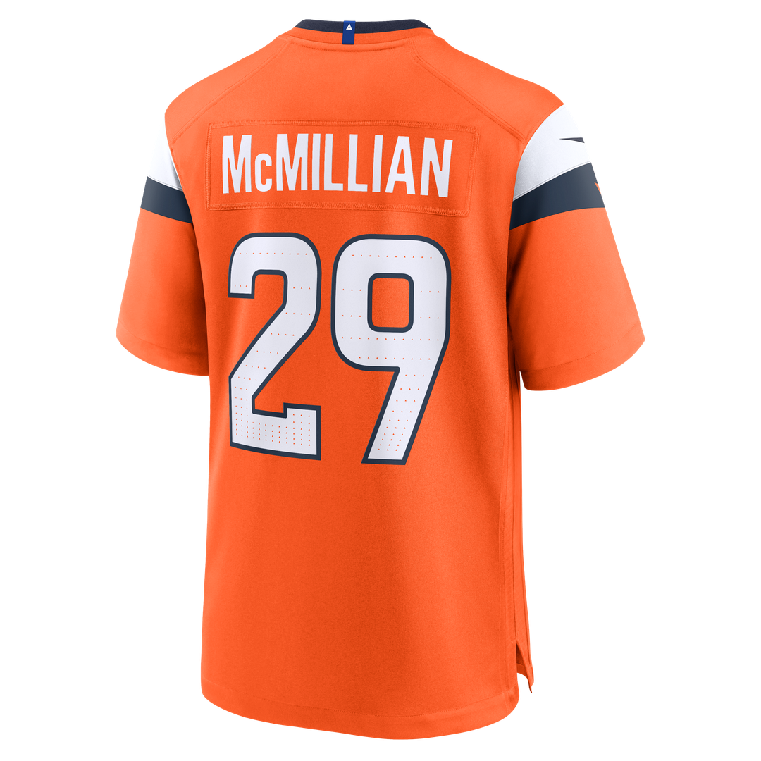 Denver Broncos Ja'Quan McMillian Orange Team Game Jersey