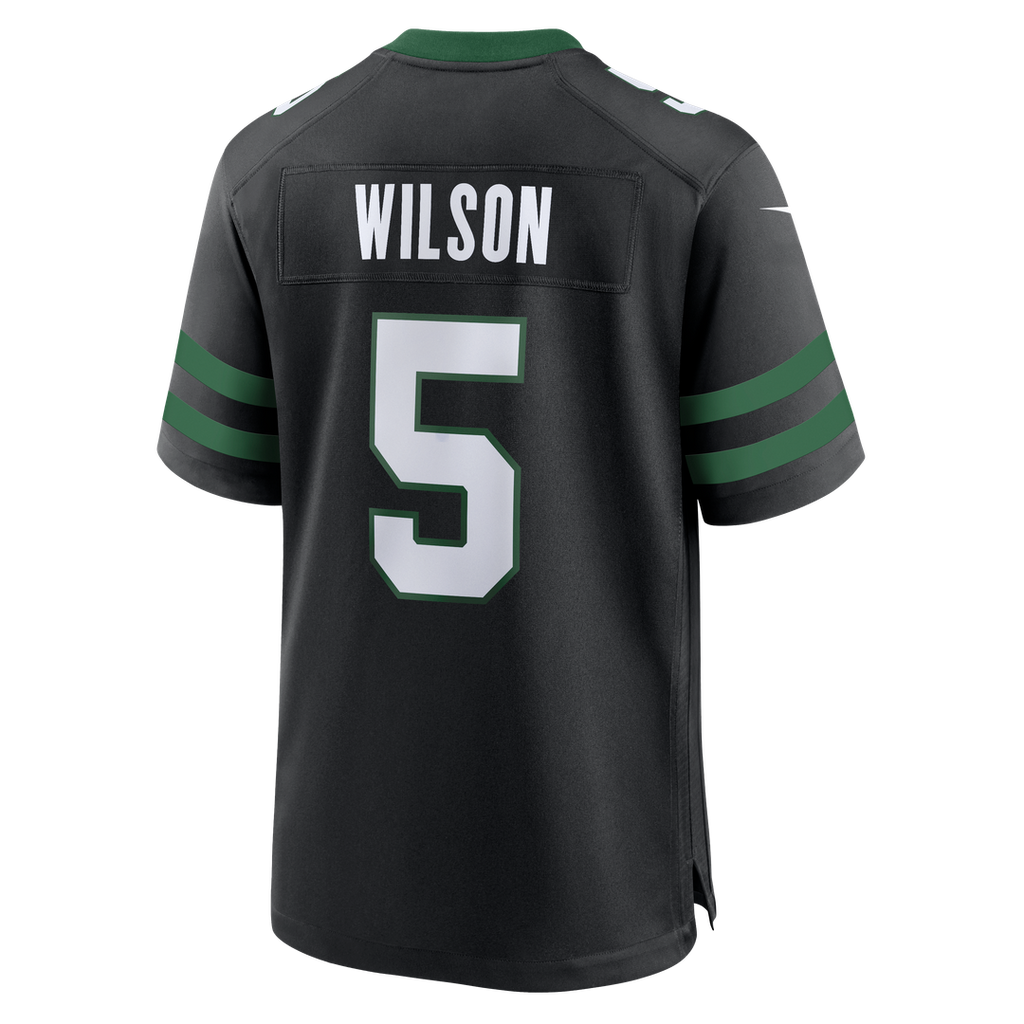 New York Jets Garrett Wilson Legacy Black Alternate Game Jersey