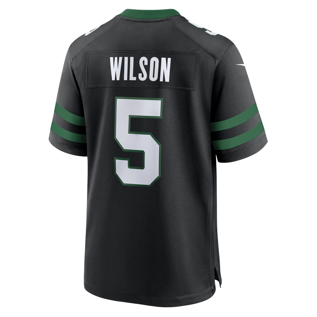 New York Jets Garrett Wilson Legacy Black Alternate Game Jersey