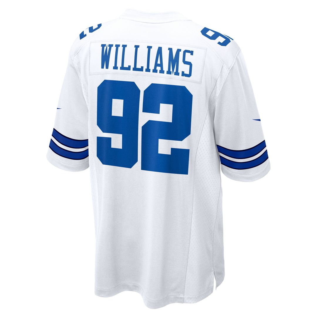 Dallas Cowboys Quinnen Williams White Game Jersey