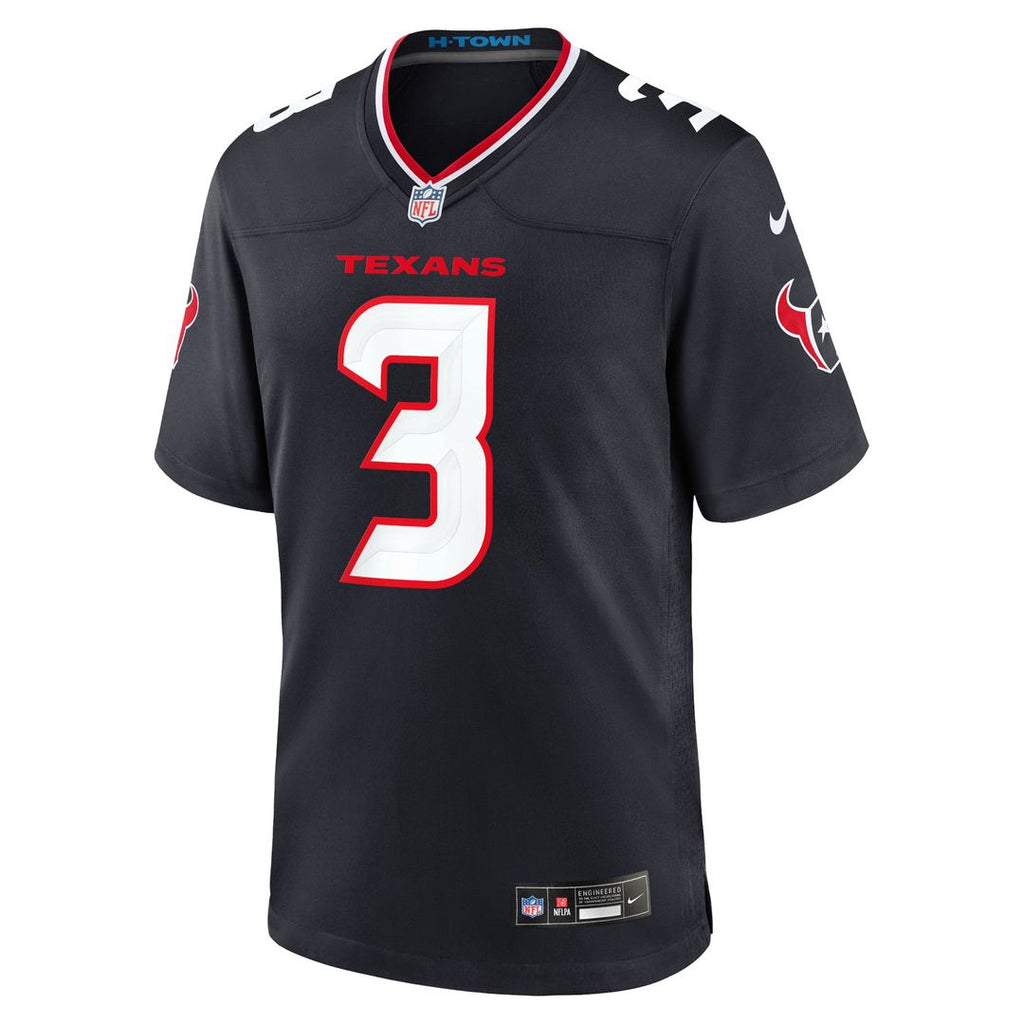 Houston Texans Tank Dell Navy Game Jersey