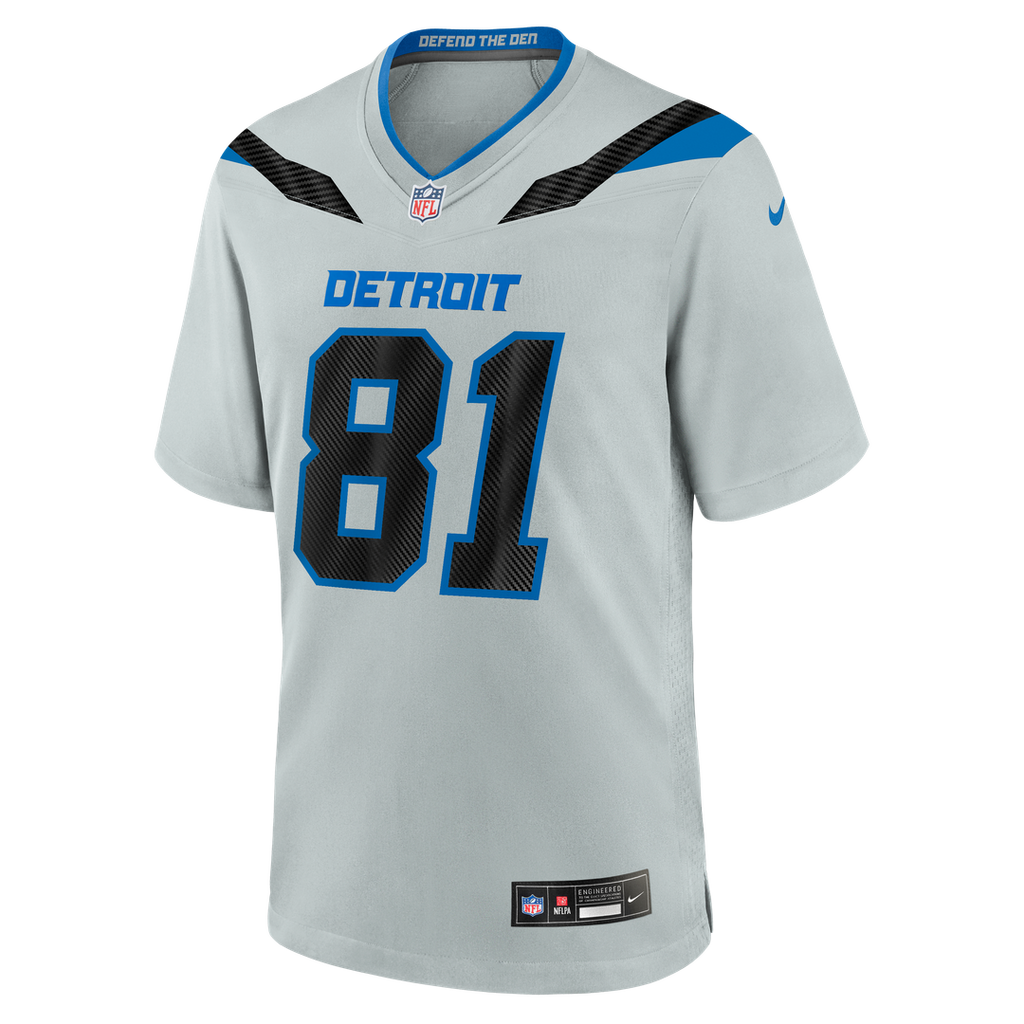 Detroit Lions Calvin Johnson Silver 2026 Rivalries Collection Game Jersey