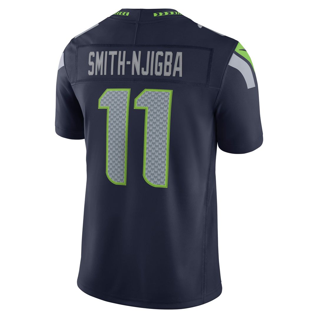 Seattle Seahawks Jaxon Smith-Njigba College Navy Team Vapor F.U.S.E. Stitched Limited Jersey