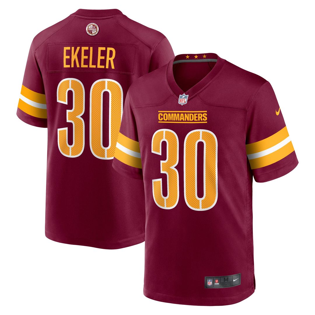 Washington Commanders Austin Ekeler White Game Super Bowl Era Jersey