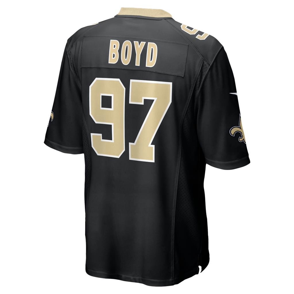 New Orleans Saints Khristian Boyd Black Game Jersey