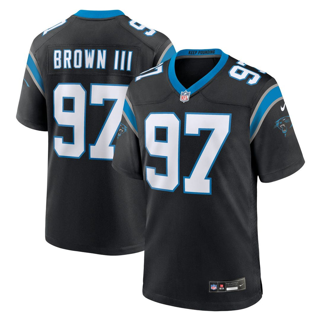 Carolina Panthers Bobby Brown III Black Team Game Jersey
