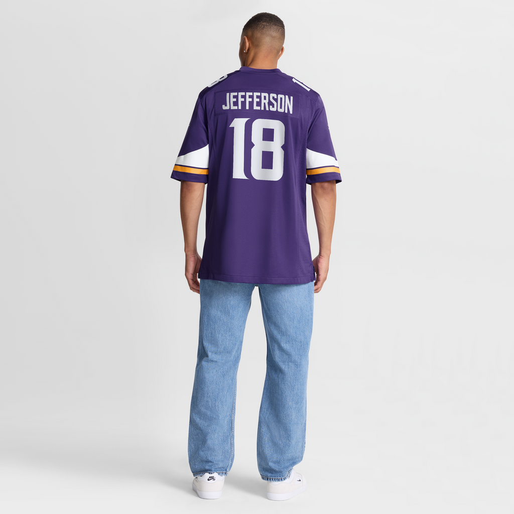 Minnesota Vikings Justin Jefferson Purple Game Jersey