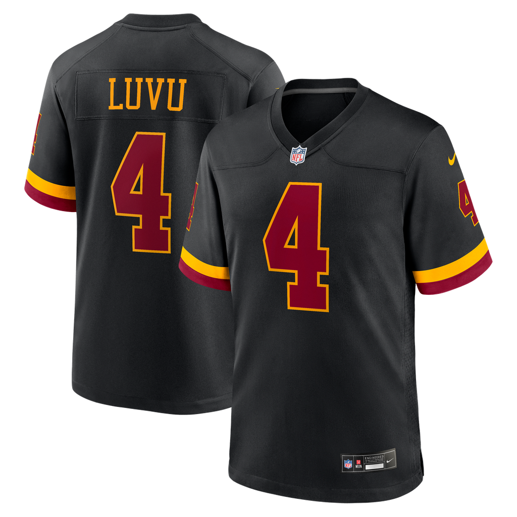 Washington Commanders Frankie Luvu Black Hail Raiser Alternate Game Jersey