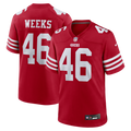 San Francisco 49ers Jon Weeks Scarlet Team Game Jersey