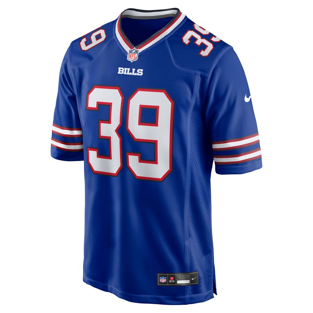 Buffalo Bills Tommy Doman Jr Royal Team Game Jersey