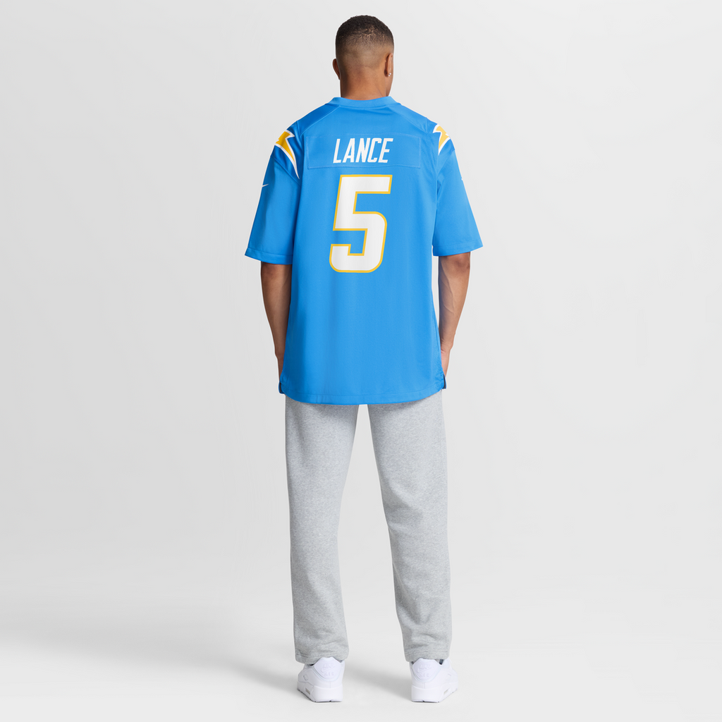 Los Angeles Chargers Trey Lance Powder Blue Team Game Jersey