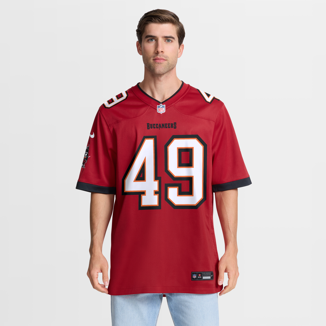 Tampa Bay Buccaneers Owen Wright Red Team Game Jersey