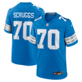 Detroit Lions Juice Scruggs Blue Team Game Jersey