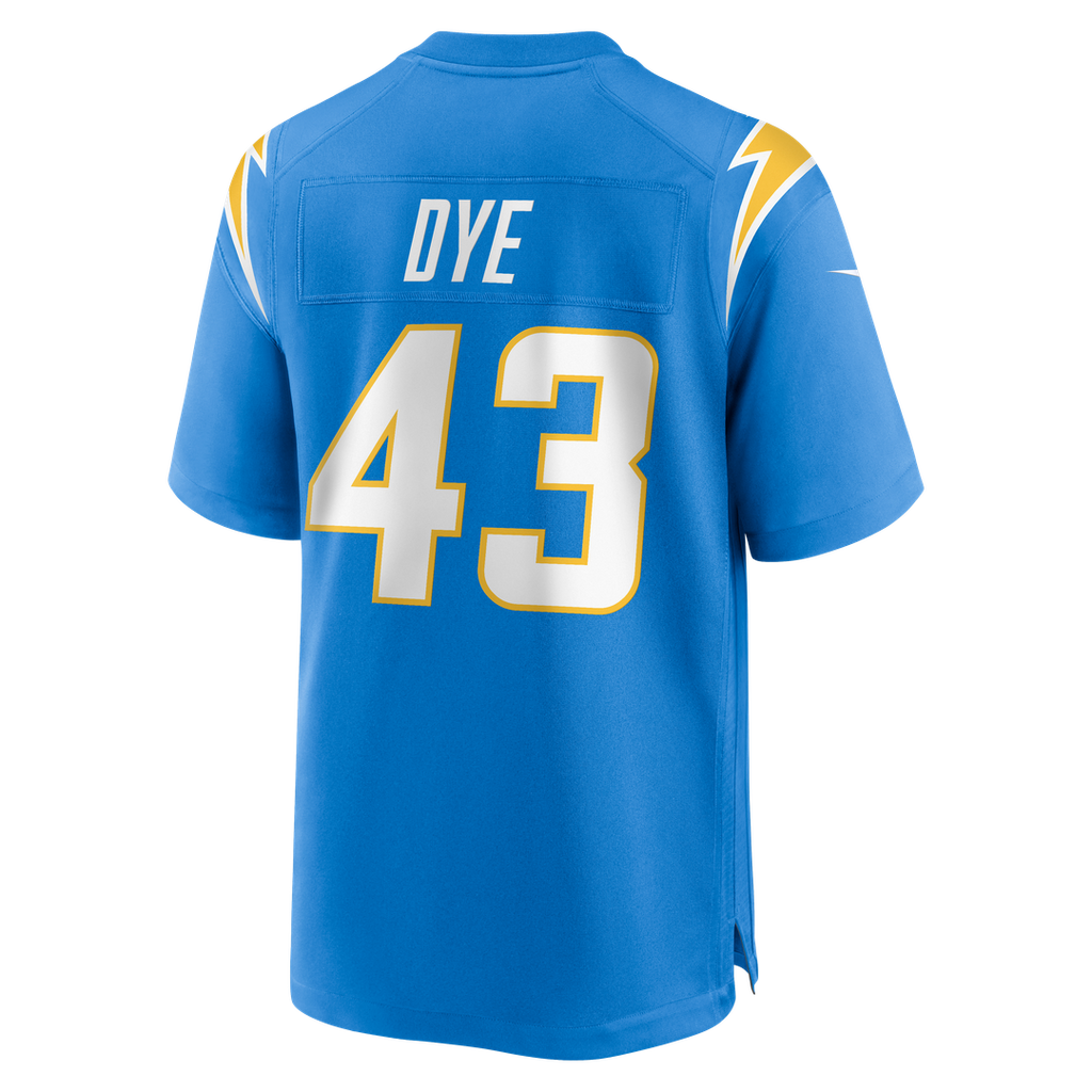 Los Angeles Chargers Troy Dye Powder Blue Game Jersey