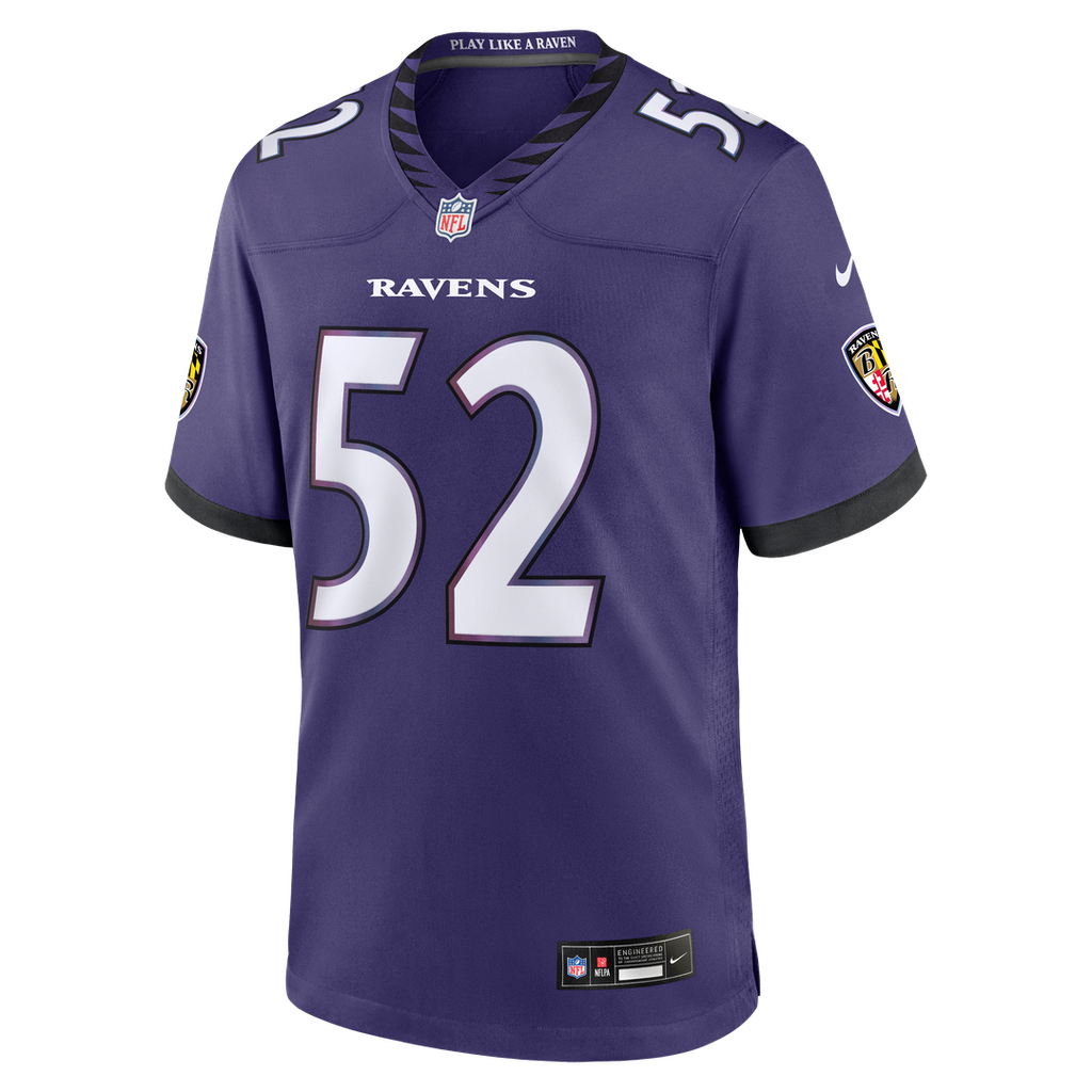 Baltimore Ravens Ray Lewis Purple Team Retired Player Game Jersey