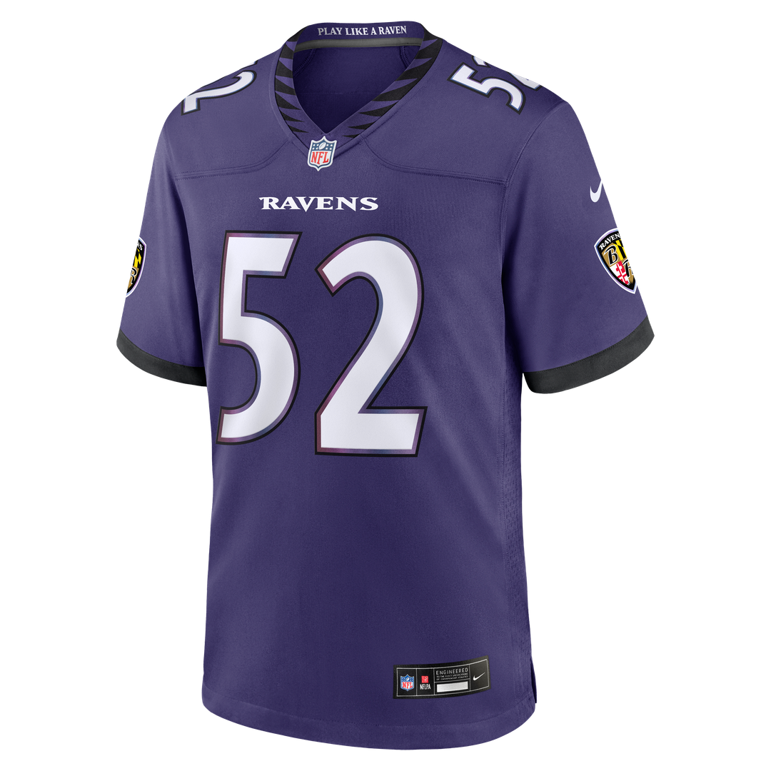 Baltimore Ravens Ray Lewis Purple Team Retired Player Game Jersey