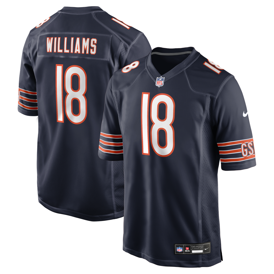Chicago Bears Caleb Williams Orange Alternate Player Game Jersey